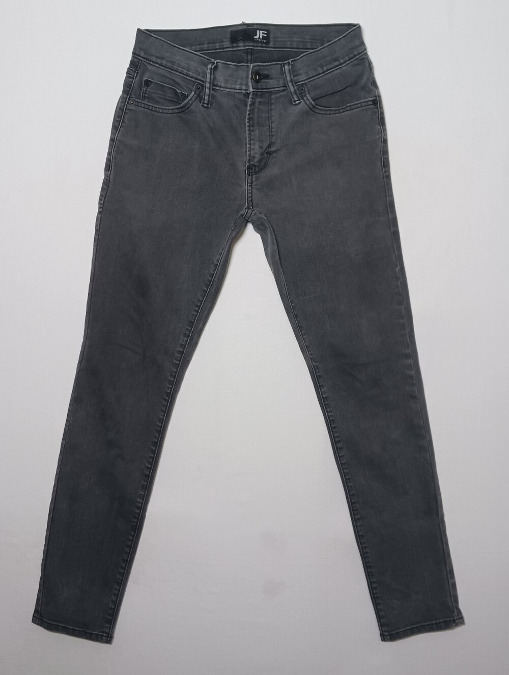 J. Ferrar Mens Skinny Fit Jeans 30X30 Gray Stretch Denim